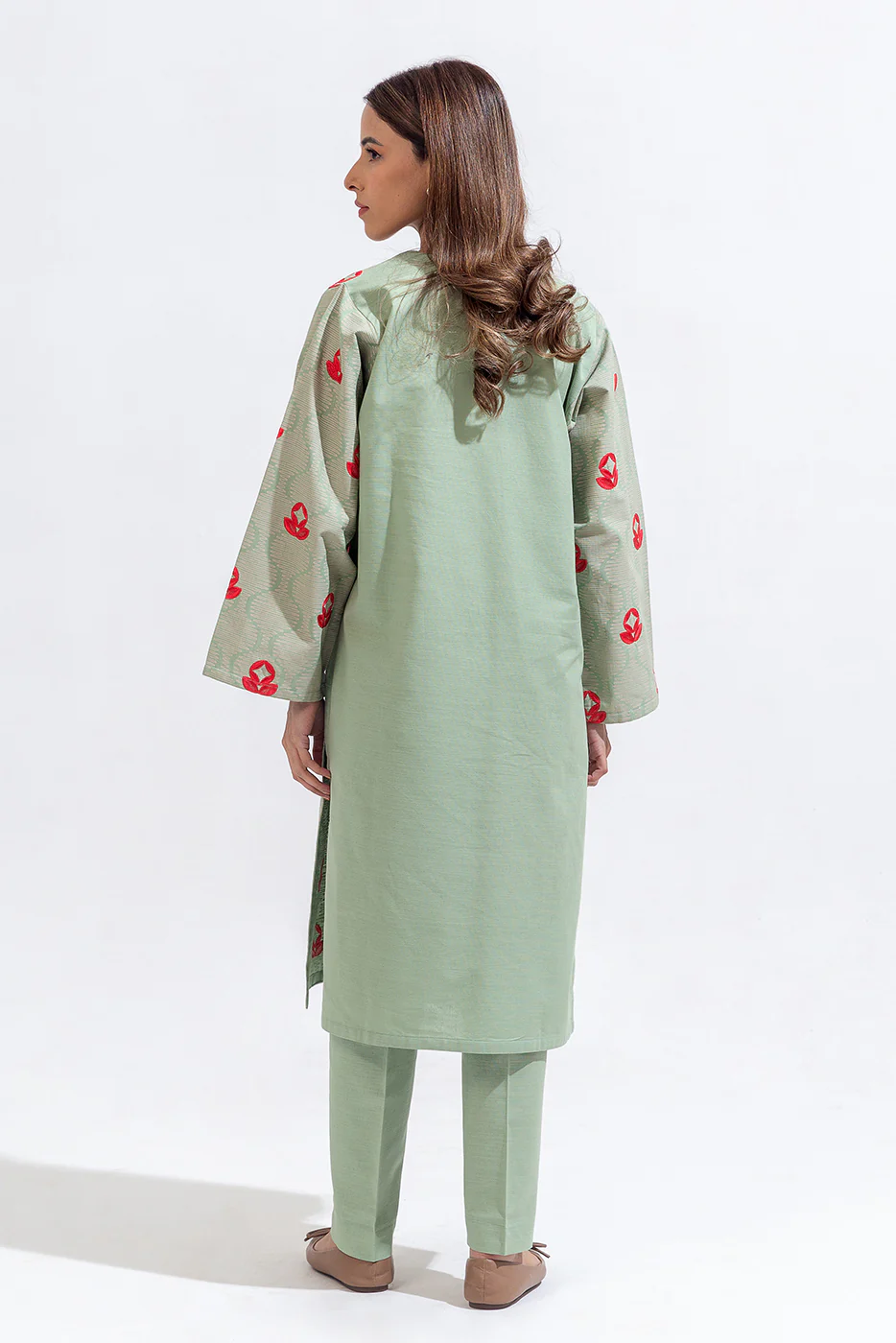 2 PIECE EMBROIDERED KHADDAR SUIT (PRET) - Image 3