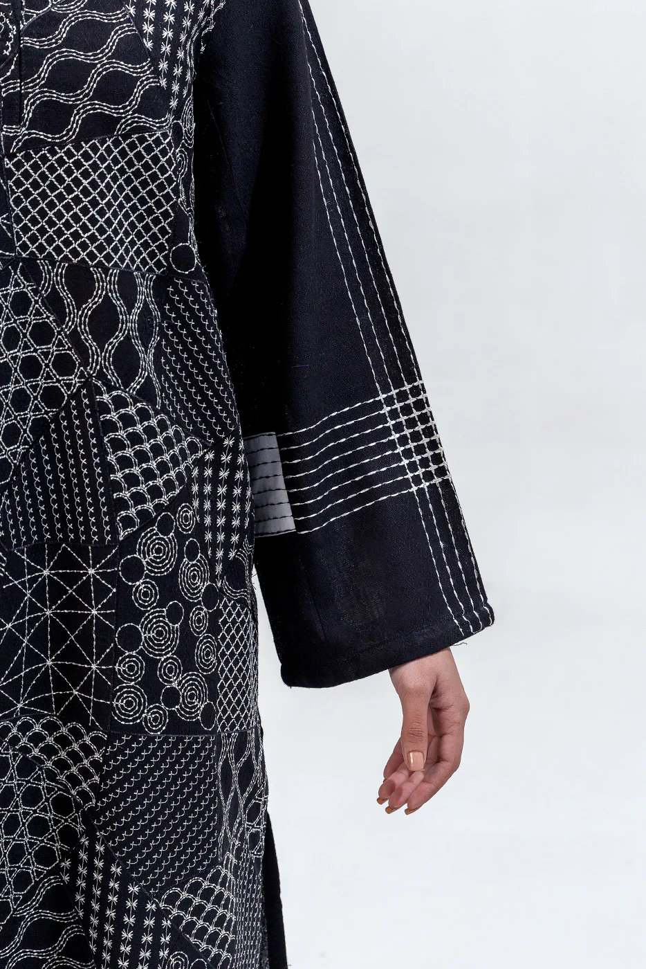 2 PIECE EMBROIDERED KHADDAR JACQUARD SUIT (PRET) - Image 5