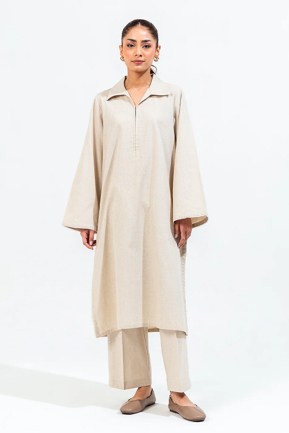 2 PIECE BASIC YARN DYED SUIT (PRET) - Image 2
