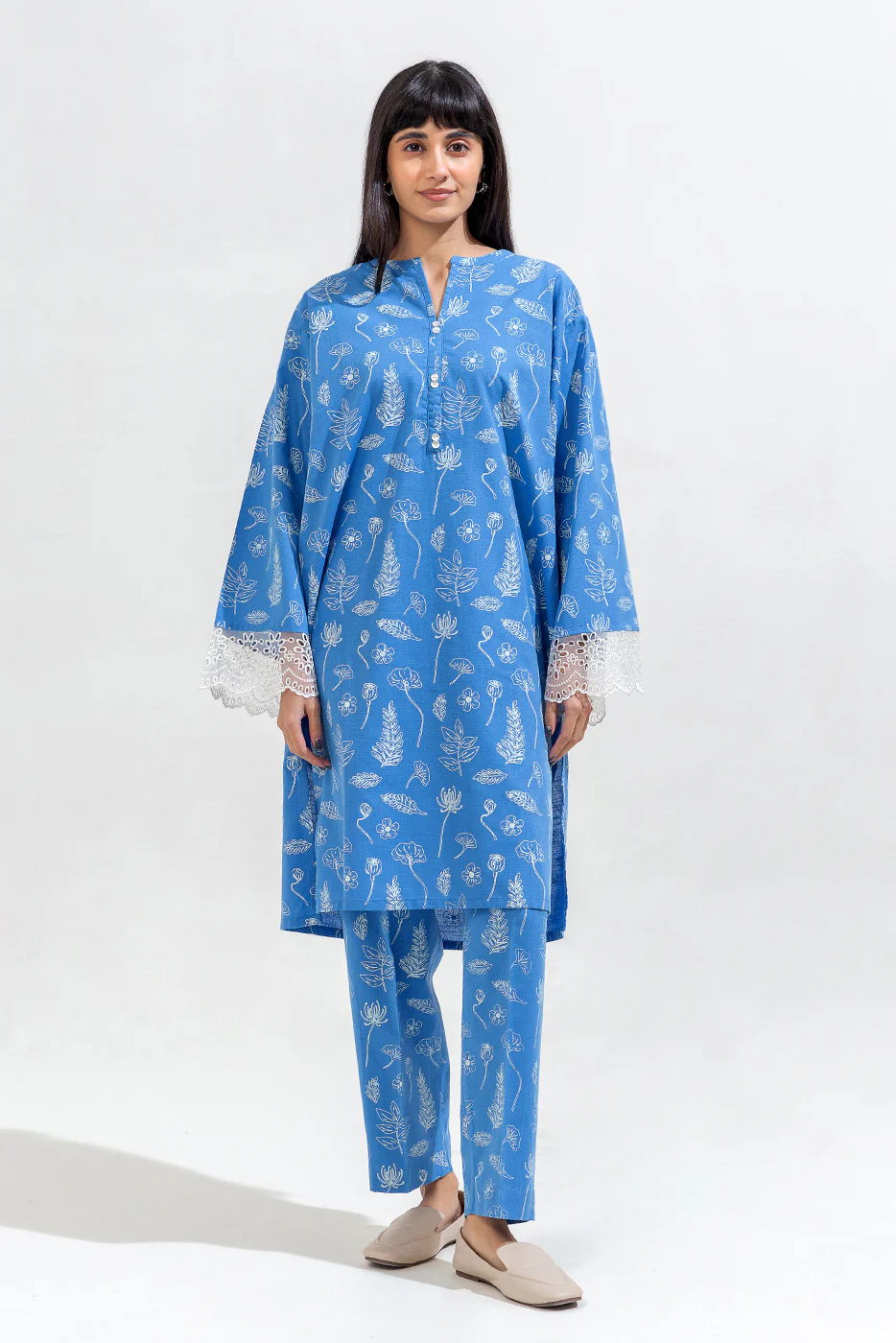 2 PIECE EMBROIDERED KHADDAR SUIT (PRET) - Image 2