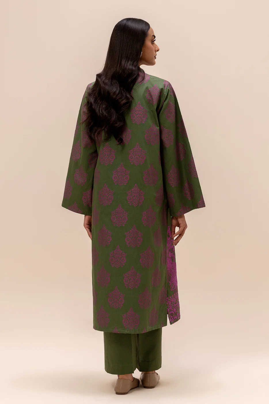 2 PIECE EMBROIDERED JACQUARD SUIT-DRYLAC DEW (UNSTITCHED) - Image 3