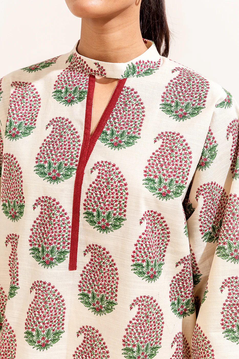 3 PIECE PRINTED KHADDAR SUIT-CARNIVAL BLOOM (UNSTITCHED) - Image 6
