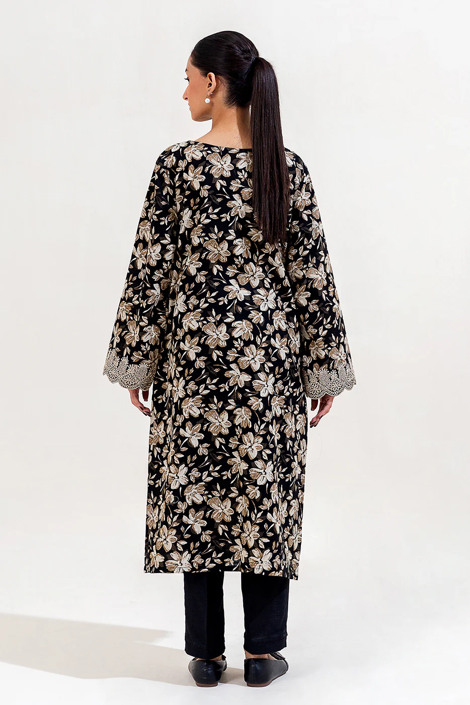 2 PIECE EMBROIDERED KHADDAR SUIT-JADE FLOWERET (UNSTITCHED) - Image 3