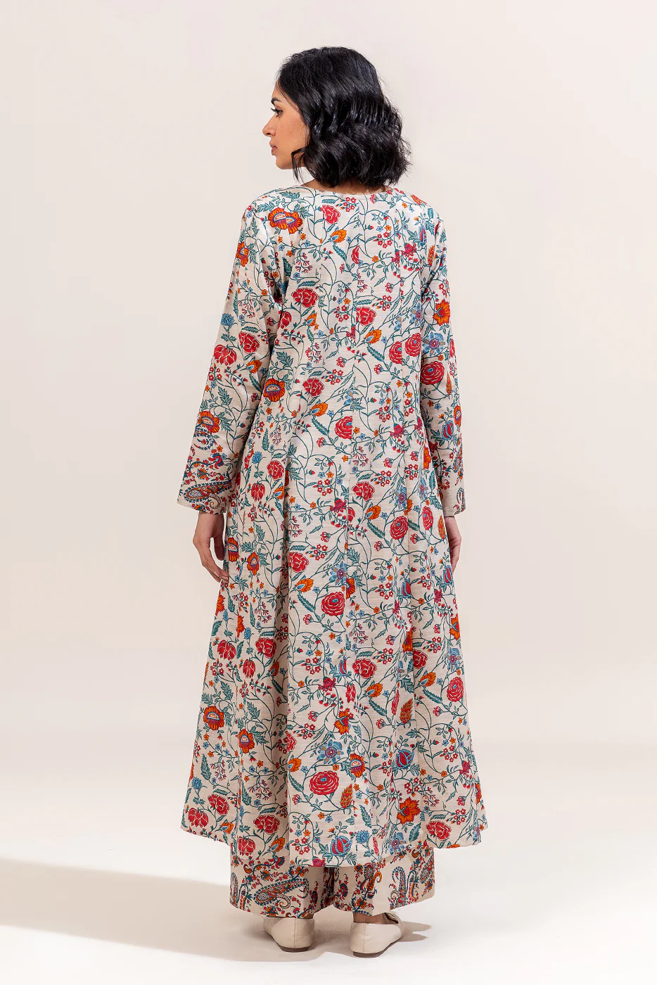 2 PIECE PRINTED KHADDAR SUIT-FLORA DEW (UNSTITCHED) - Image 3