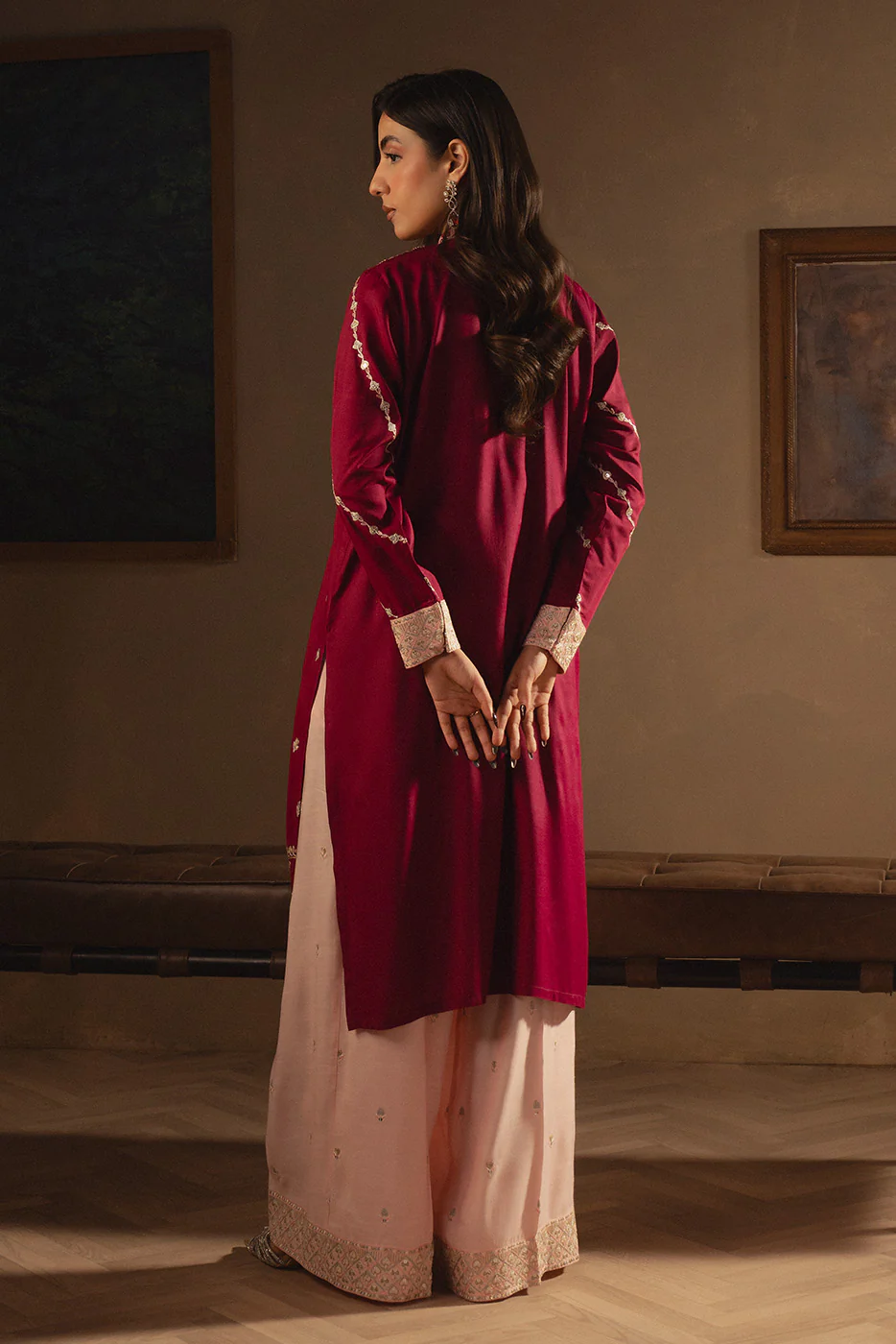 2 PIECE EMBROIDERED KHADDAR SHIRT (LUXURY-PRET) - Image 3