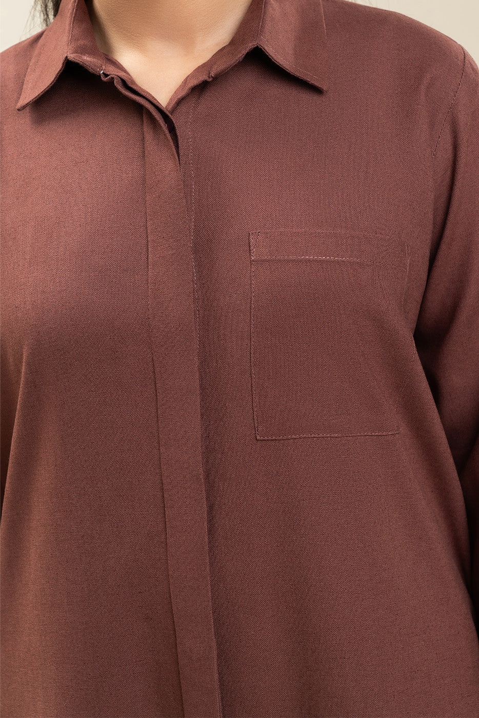 BUTTON DOWN LONG TUNIC - Image 5