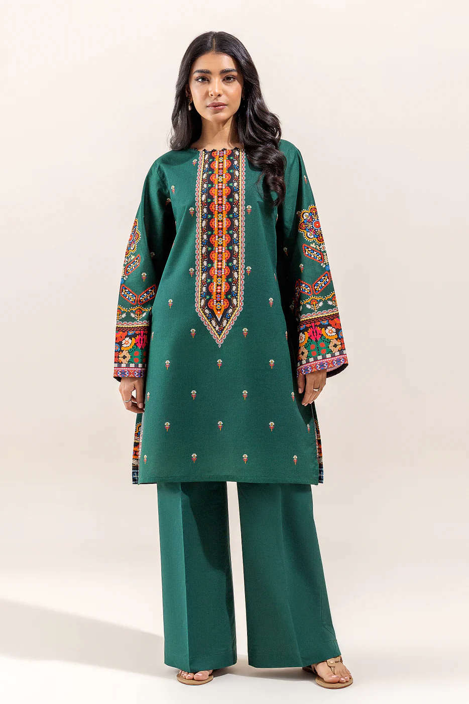 1 PIECE PRINTED LAWN SHIRT - PINE TRIBE (UNSTITCHED) - Image 2