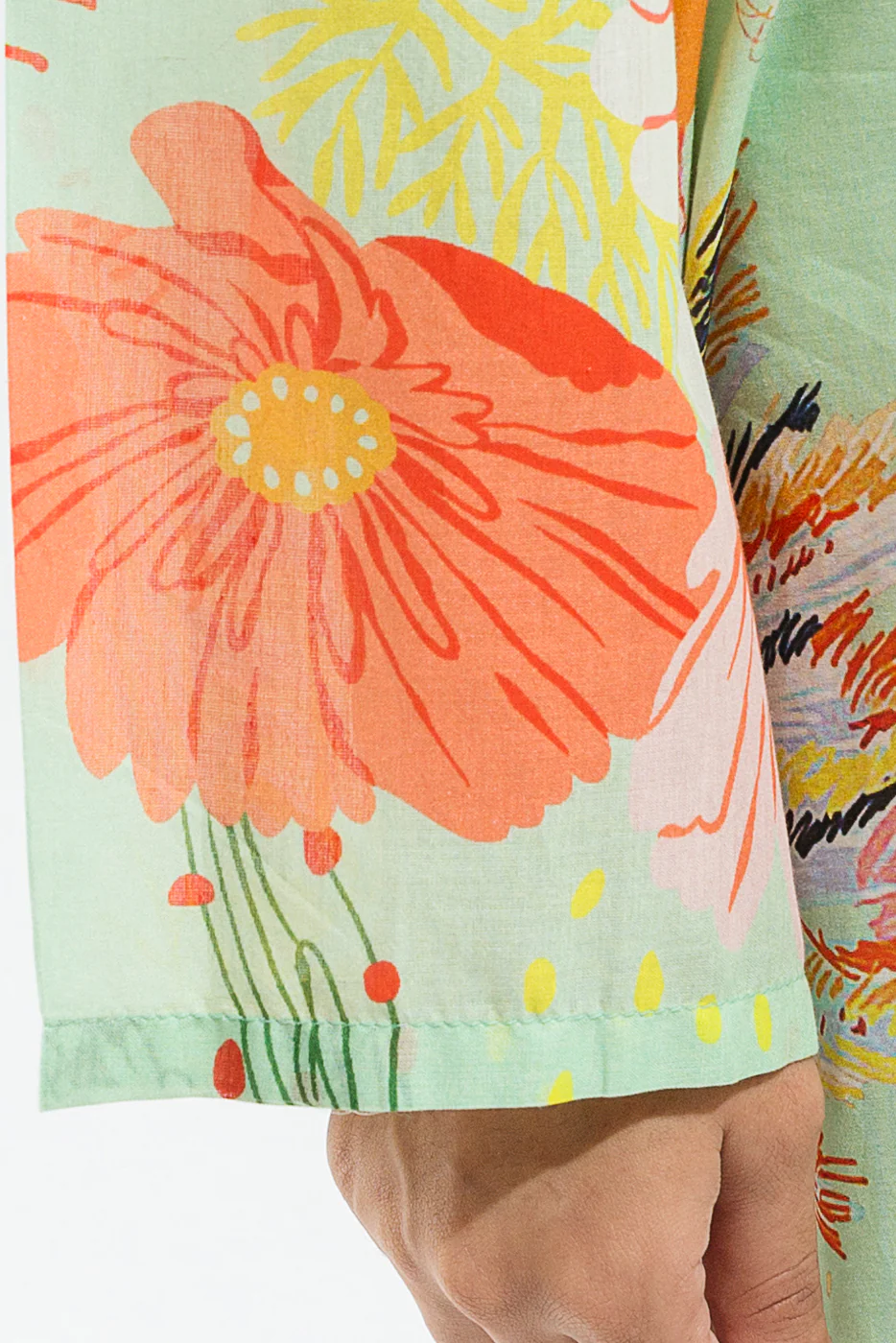 3 PIECE - PRINTED LAWN SUIT - MINT VOYAGE - Image 4