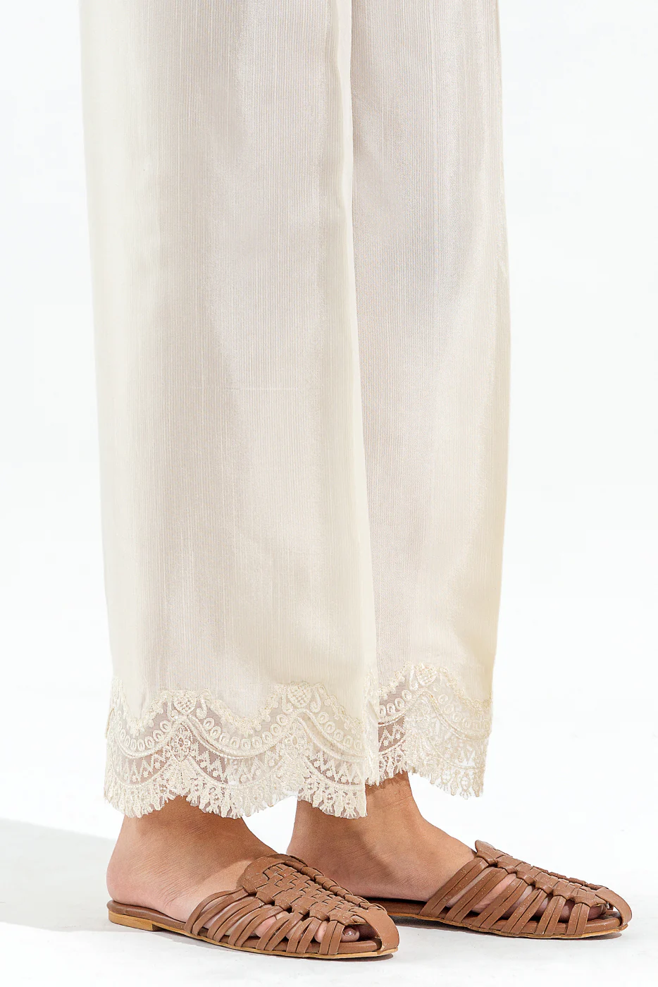 SILK SLACK PANTS