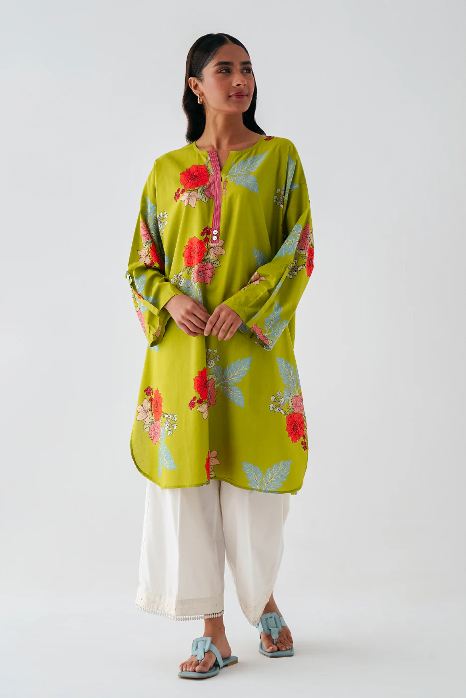 PRINTED CAMBRIC SHIRT (PRET) - Image 6