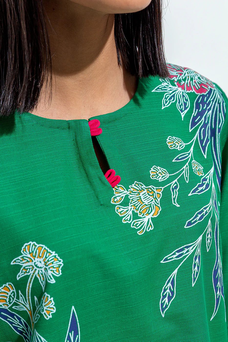 PRINTED SLUB KHADDAR SHIRT (PRET) - Image 5