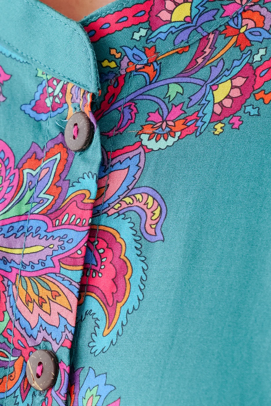 PRINTED CAMBRIC SHIRT (PRET) - Image 4