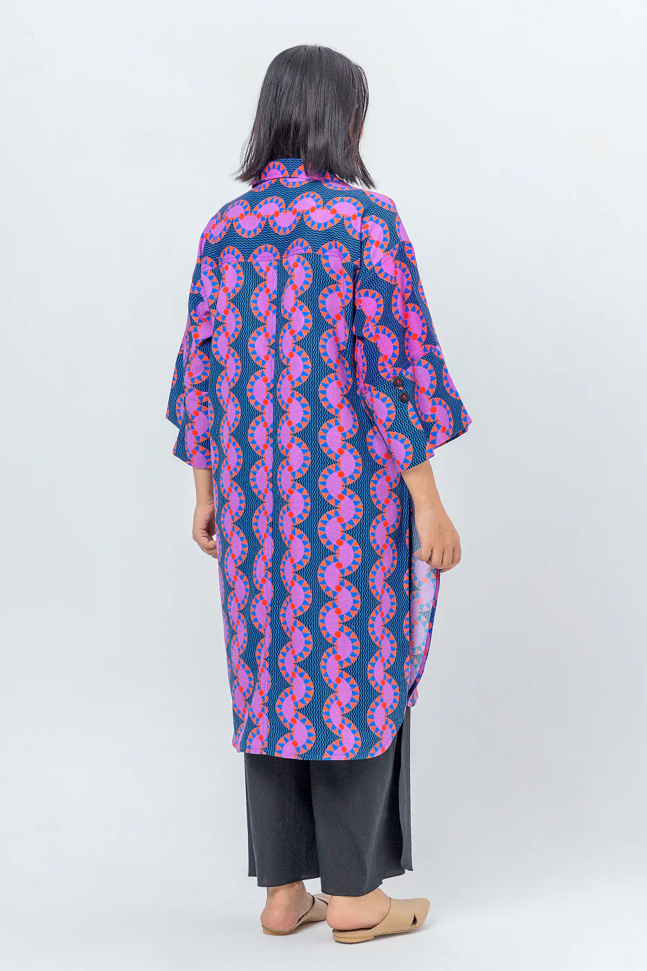 PRINTED KHADDAR SHIRT (PRET) - Image 2