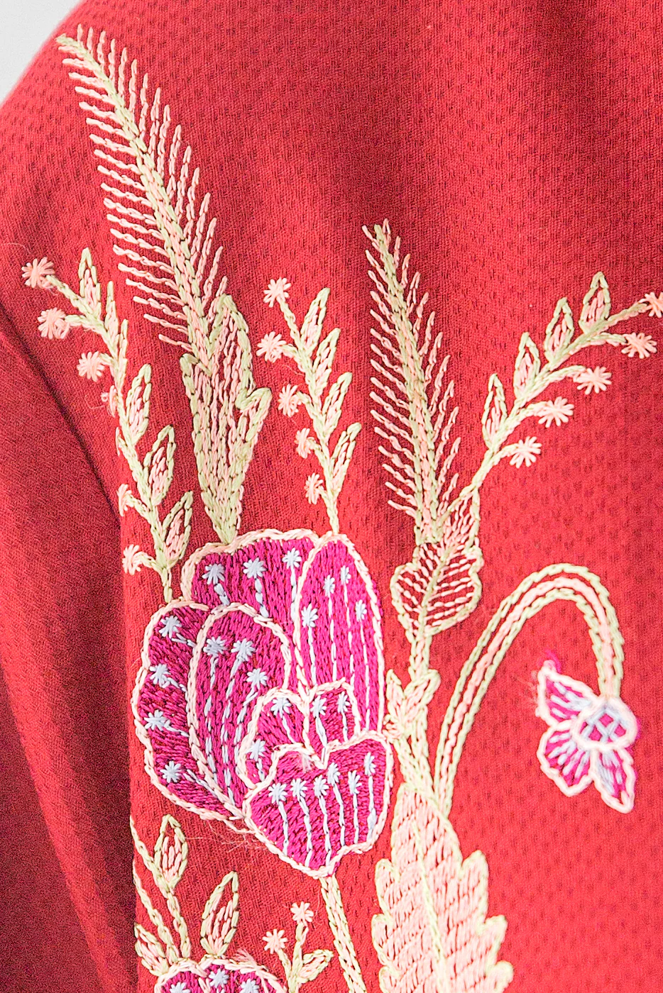 EMBROIDERED DOBBY SHIRT (PRET) - Image 4