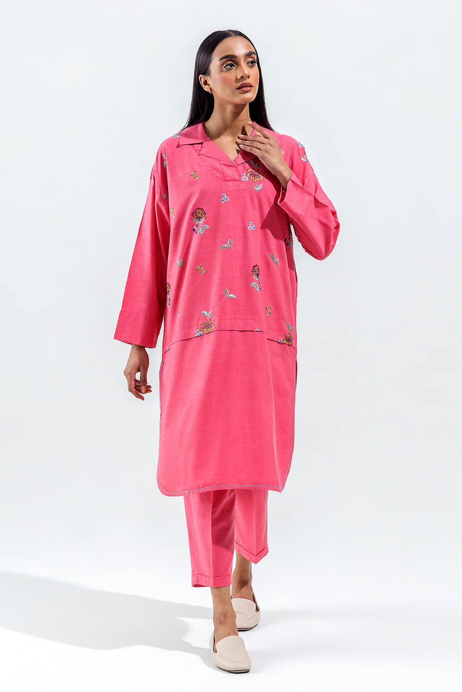 2 PIECE CHAMBRAY SUIT (PRET) - Image 2