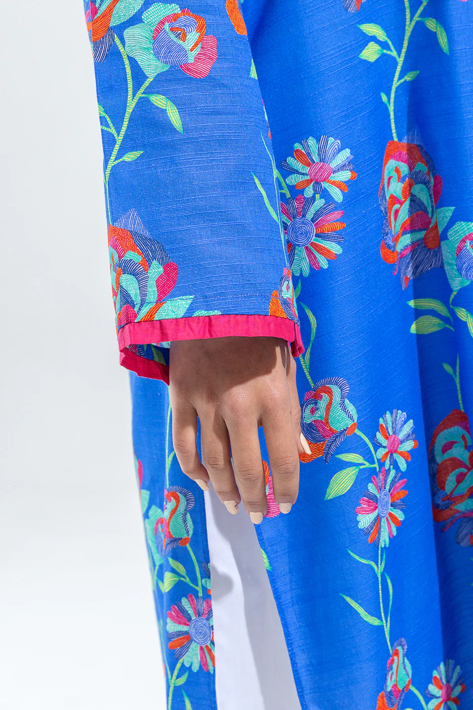 PRINTED SLUB KHADDAR SHIRT (PRET) - Image 4