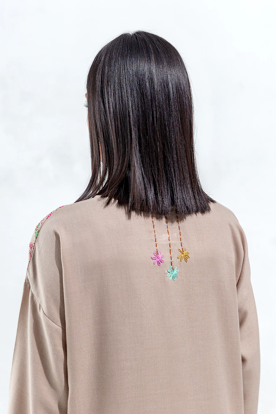 EMBROIDERED TWILL SHIRT(PRET) - Image 5