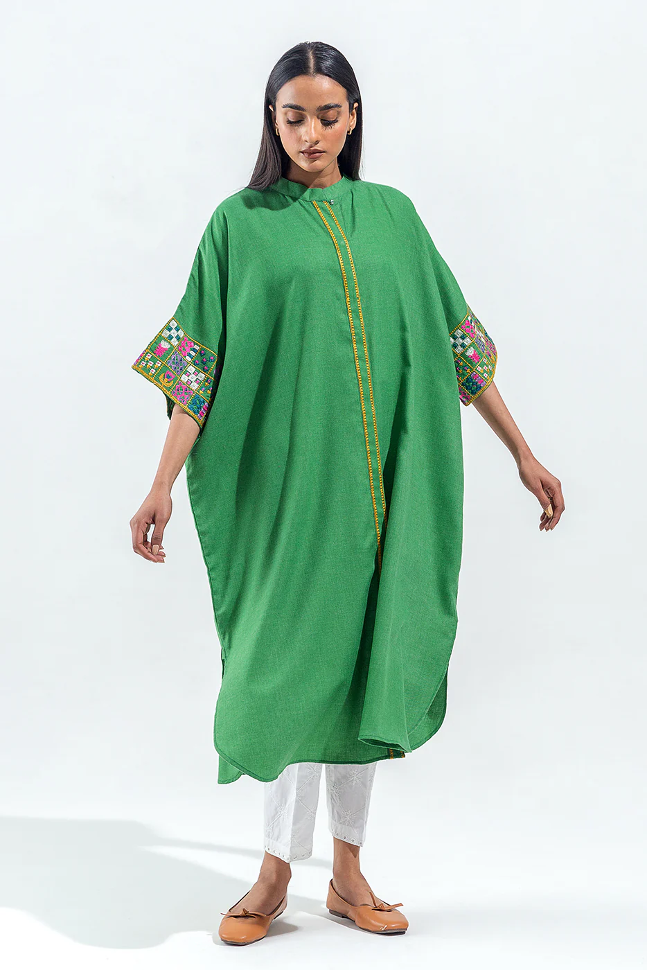 EMBROIDERED TWILL SHIRT (PRET) - Image 2
