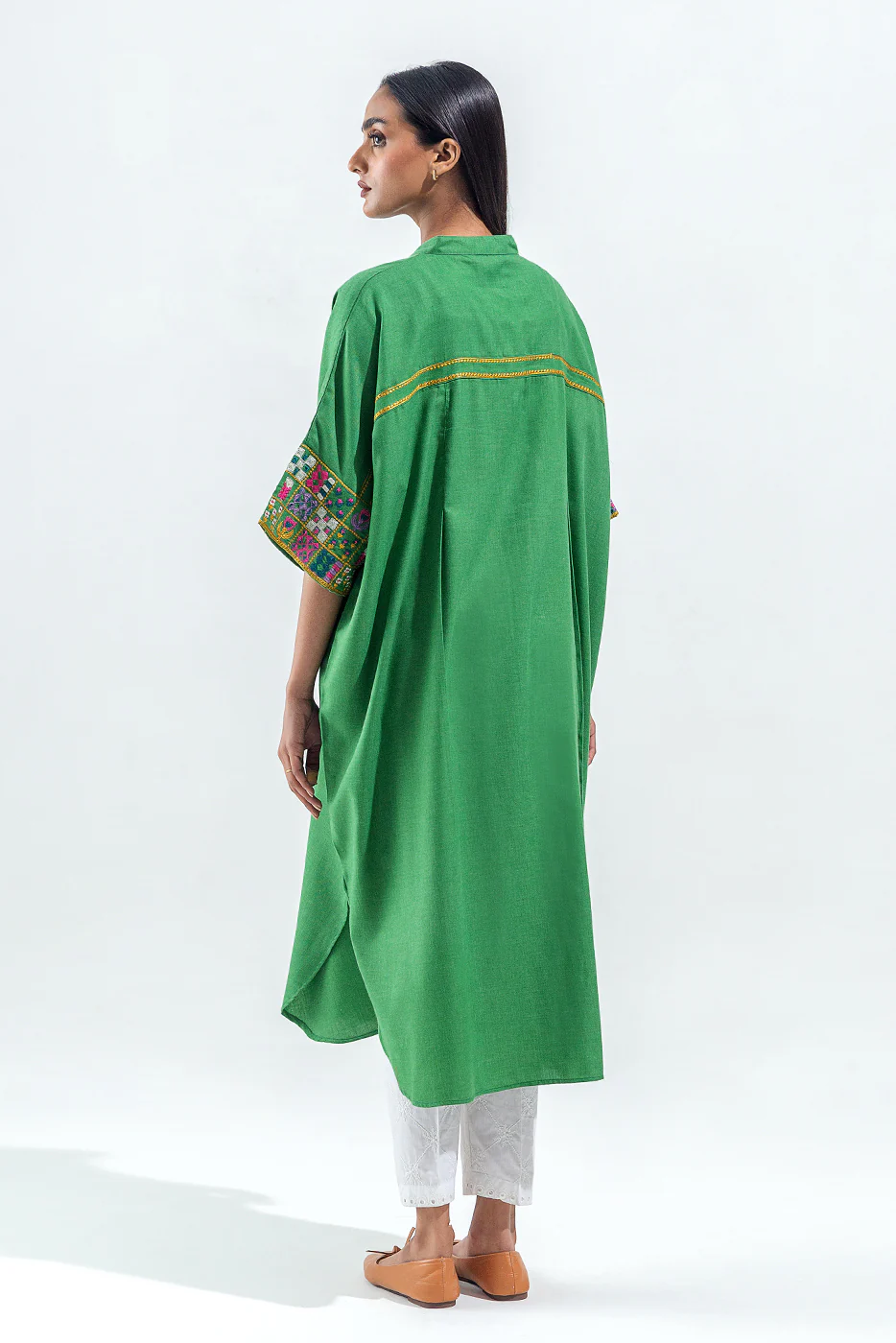 EMBROIDERED TWILL SHIRT (PRET) - Image 3