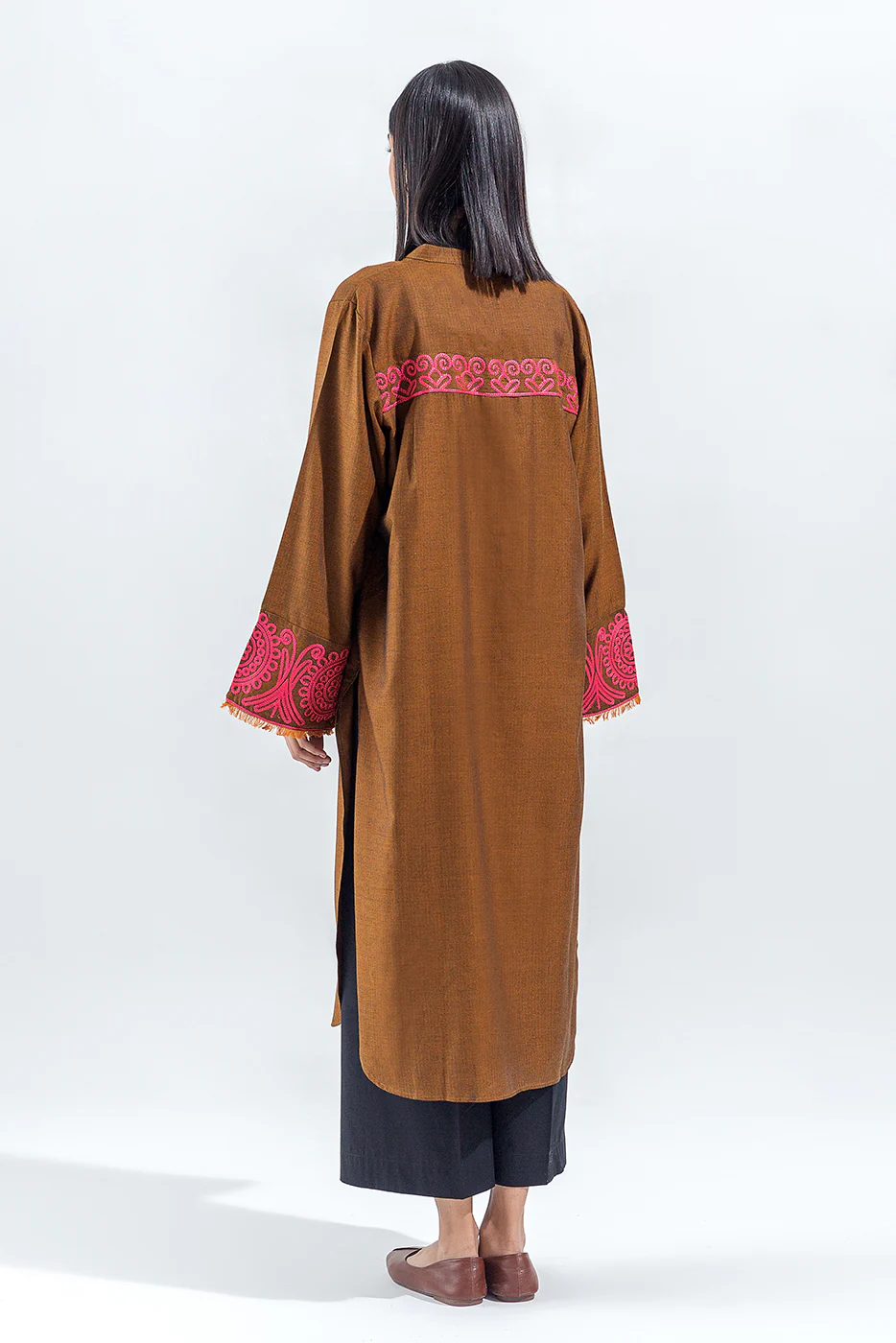 EMBROIDERED YARN DYED SHIRT(PRET) - Image 5