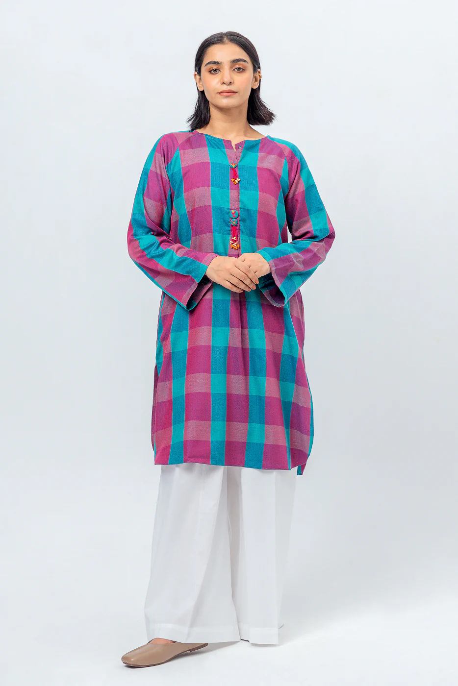 BASIC YARN DYED SHIRT (PRET) - Image 2