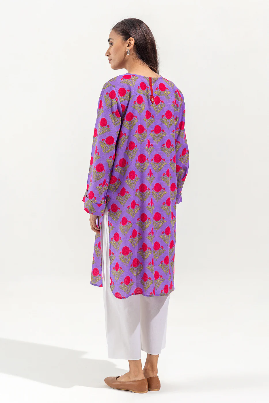 PRINTED KHADDAR SHIRT (PRET) - Image 3