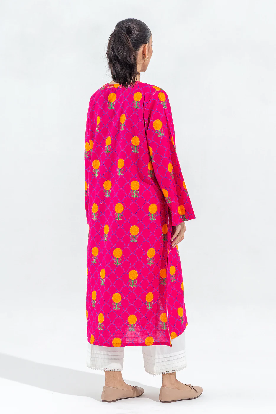 PRINTED PRINTED KHADDAR SHIRT (PRET) - Image 4