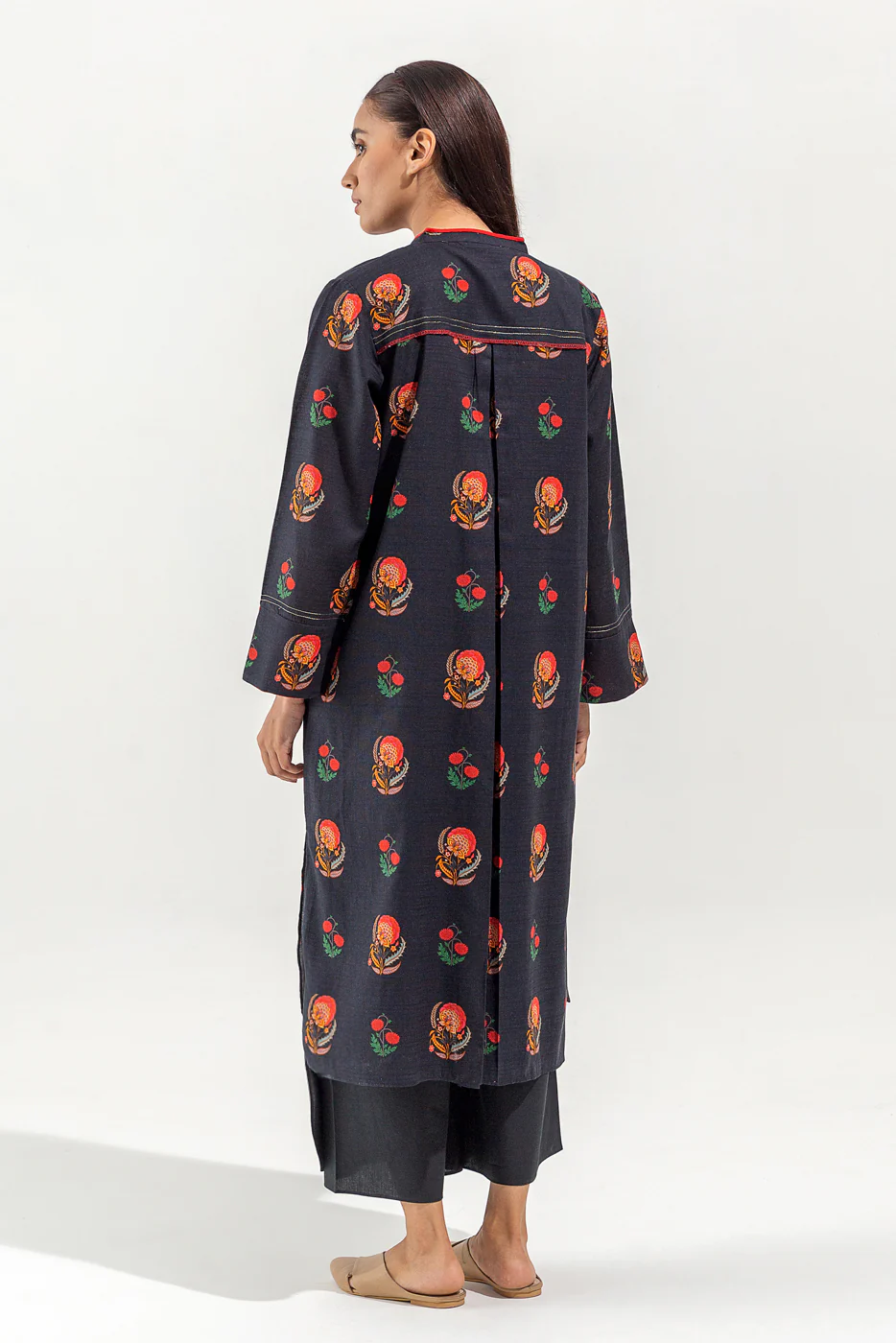 PRINTED KHADDAR SHIRT (PRET) - Image 4