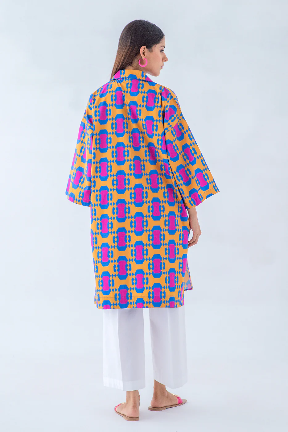 PRINTED POPLIN SHIRT (PRET) - Image 2