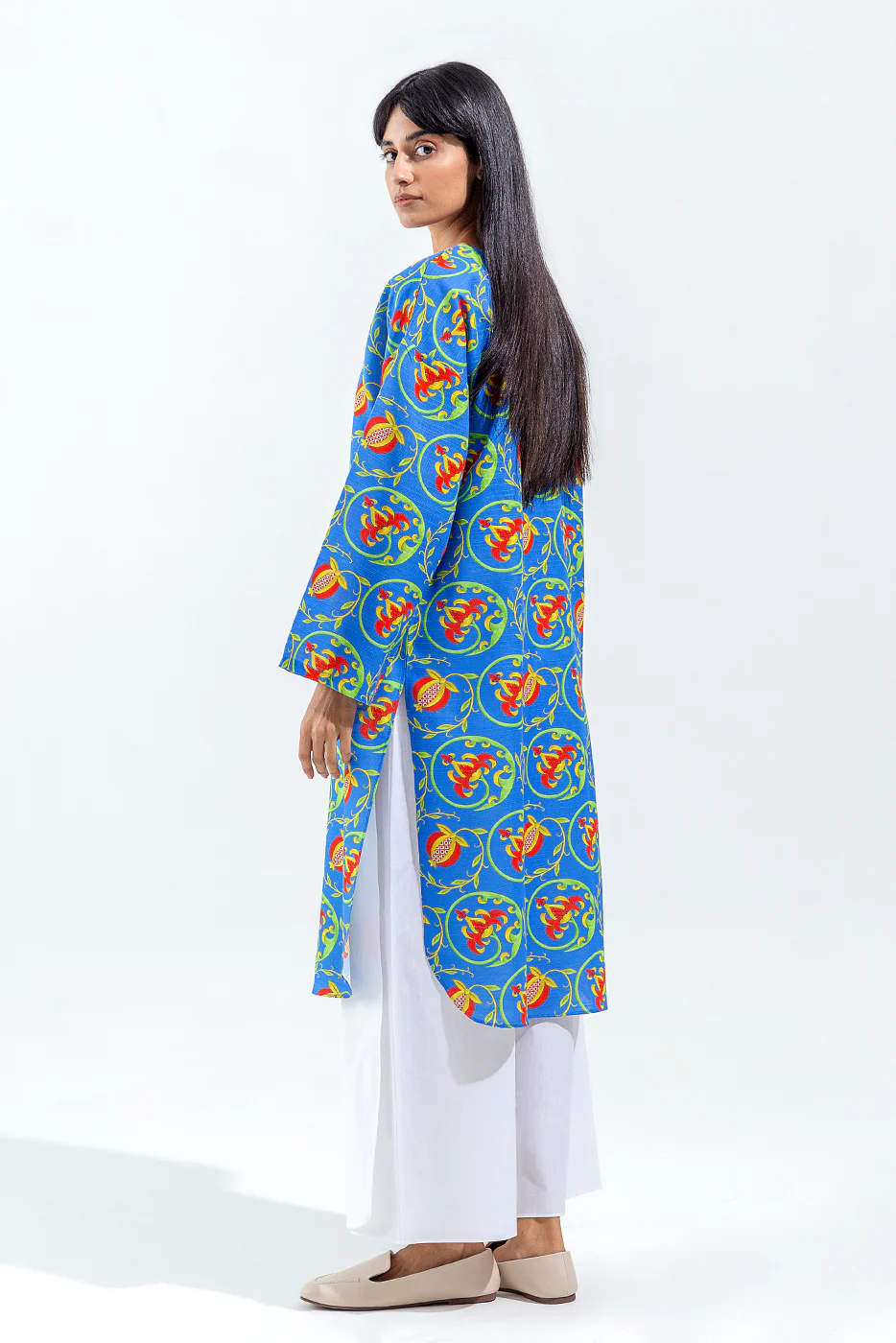 PRINTED SLUB KHADDAR SHIRT (PRET) - Image 4