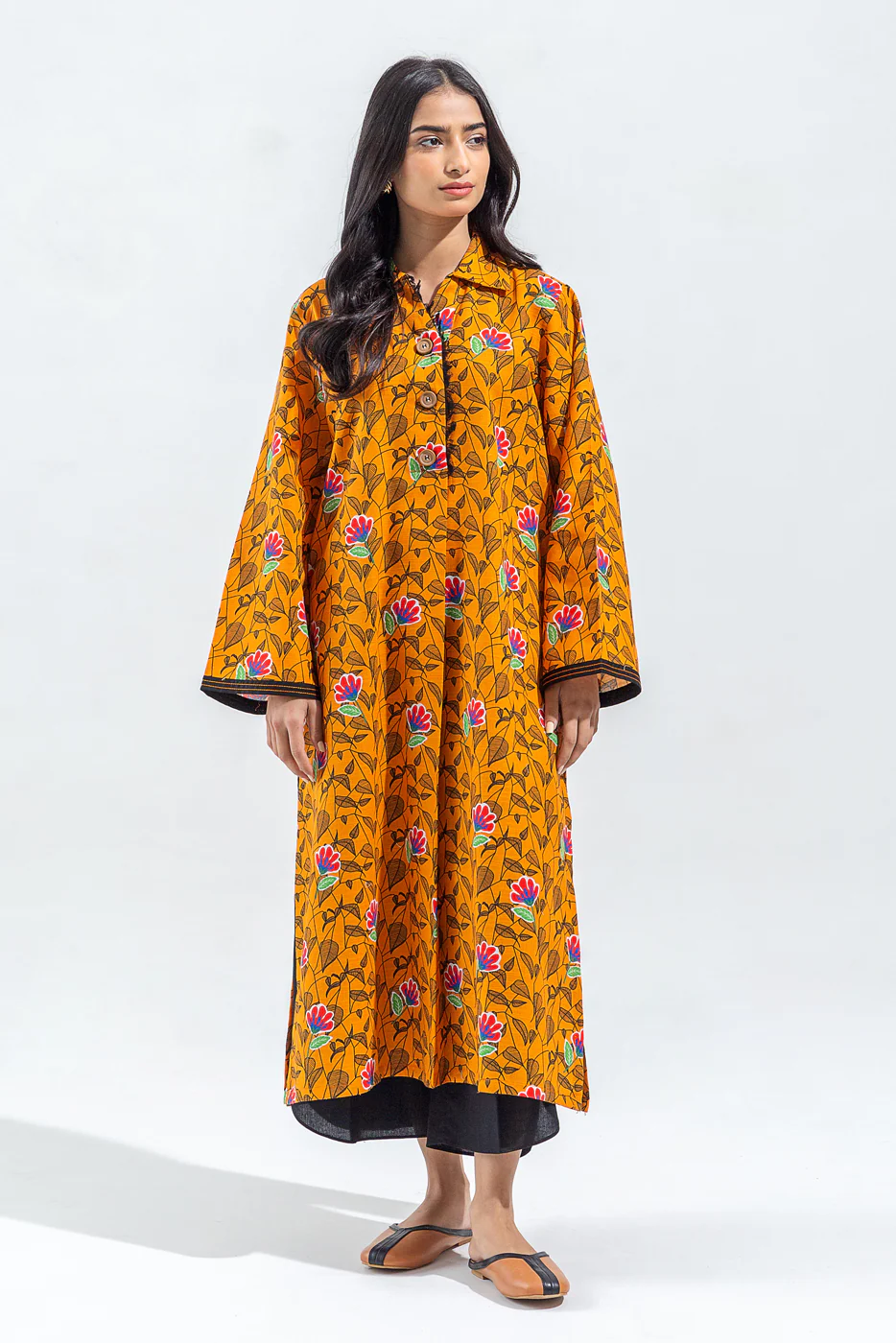 BASIC SLUB KHADDAR SHIRT (PRET) - Image 2