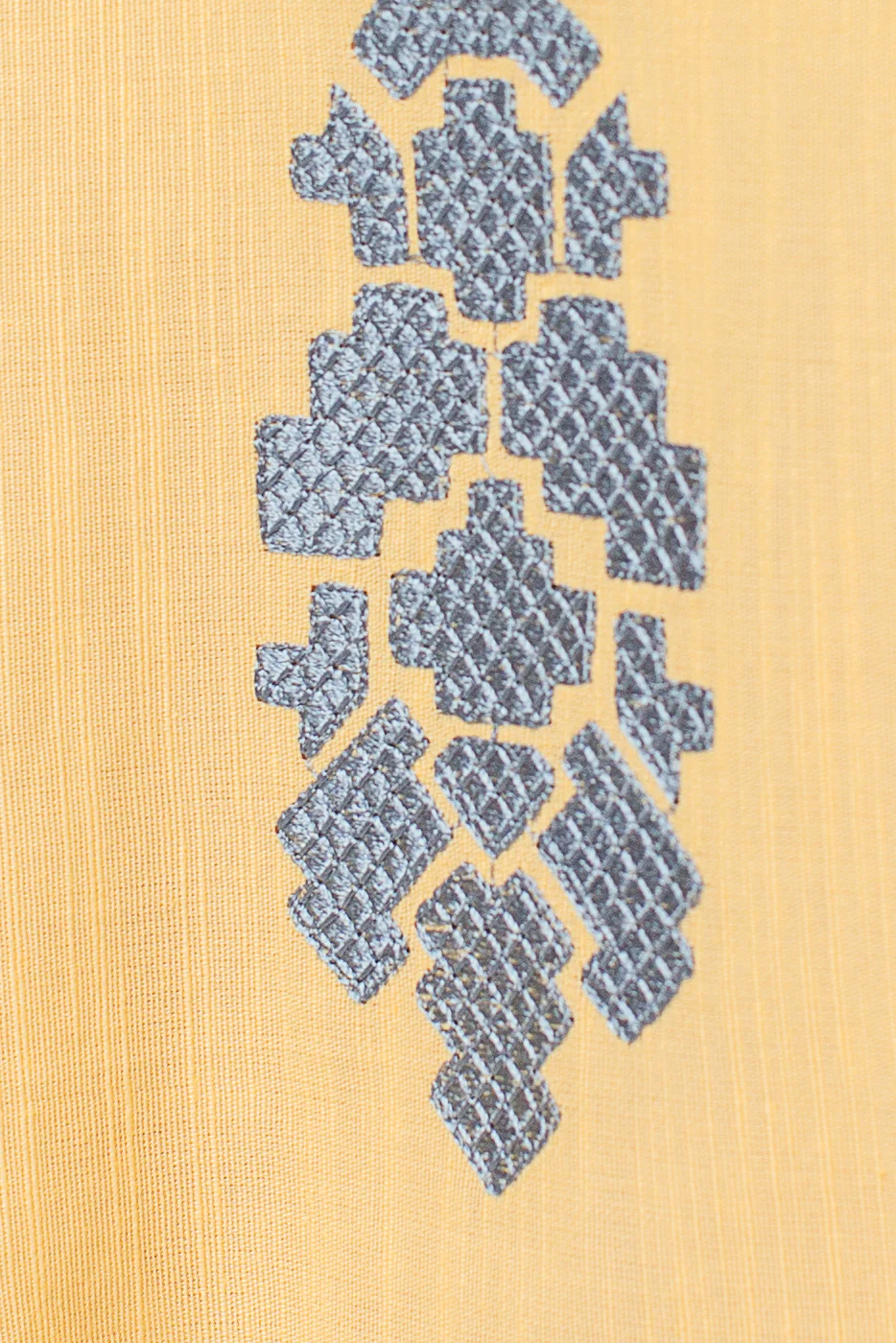 EMBROIDERED SLUB KHADDAR SHIRT (PRET) - Image 2