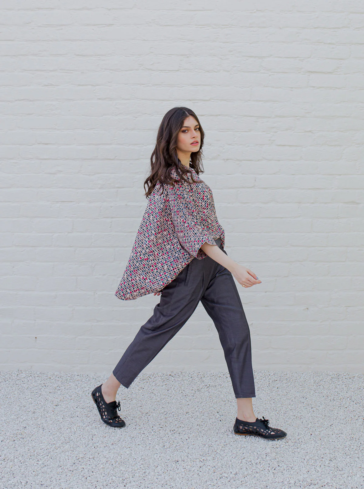 PRINTED BOXY HI-LOW TOP - Image 4