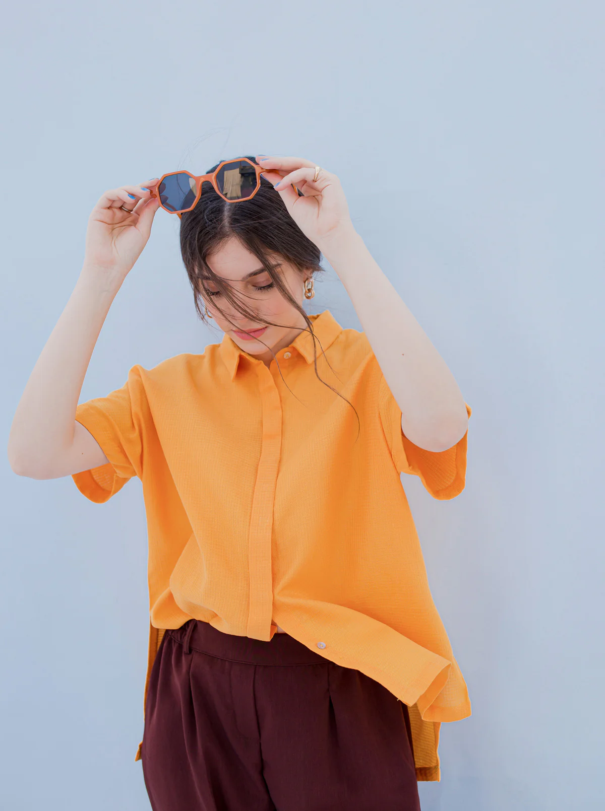 BROWN FLOWY CULOTTES - Image 4