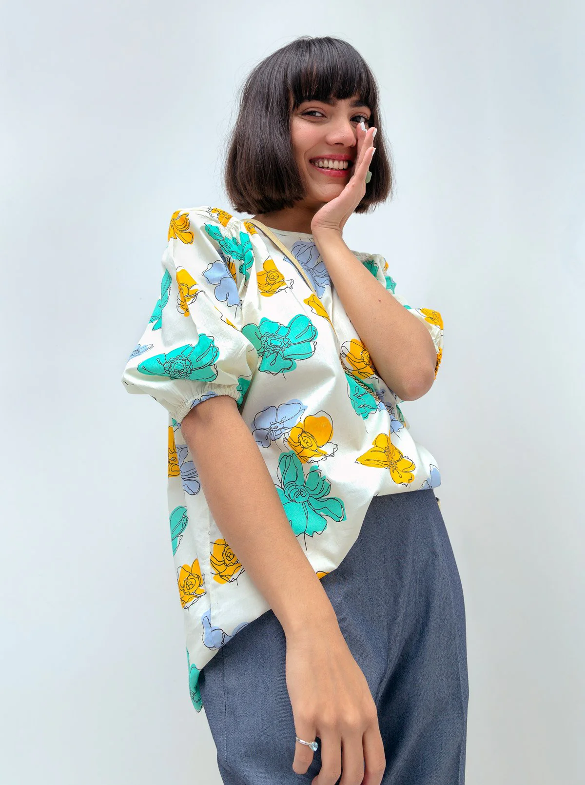 FLORAL PRINTED TOP - Image 2