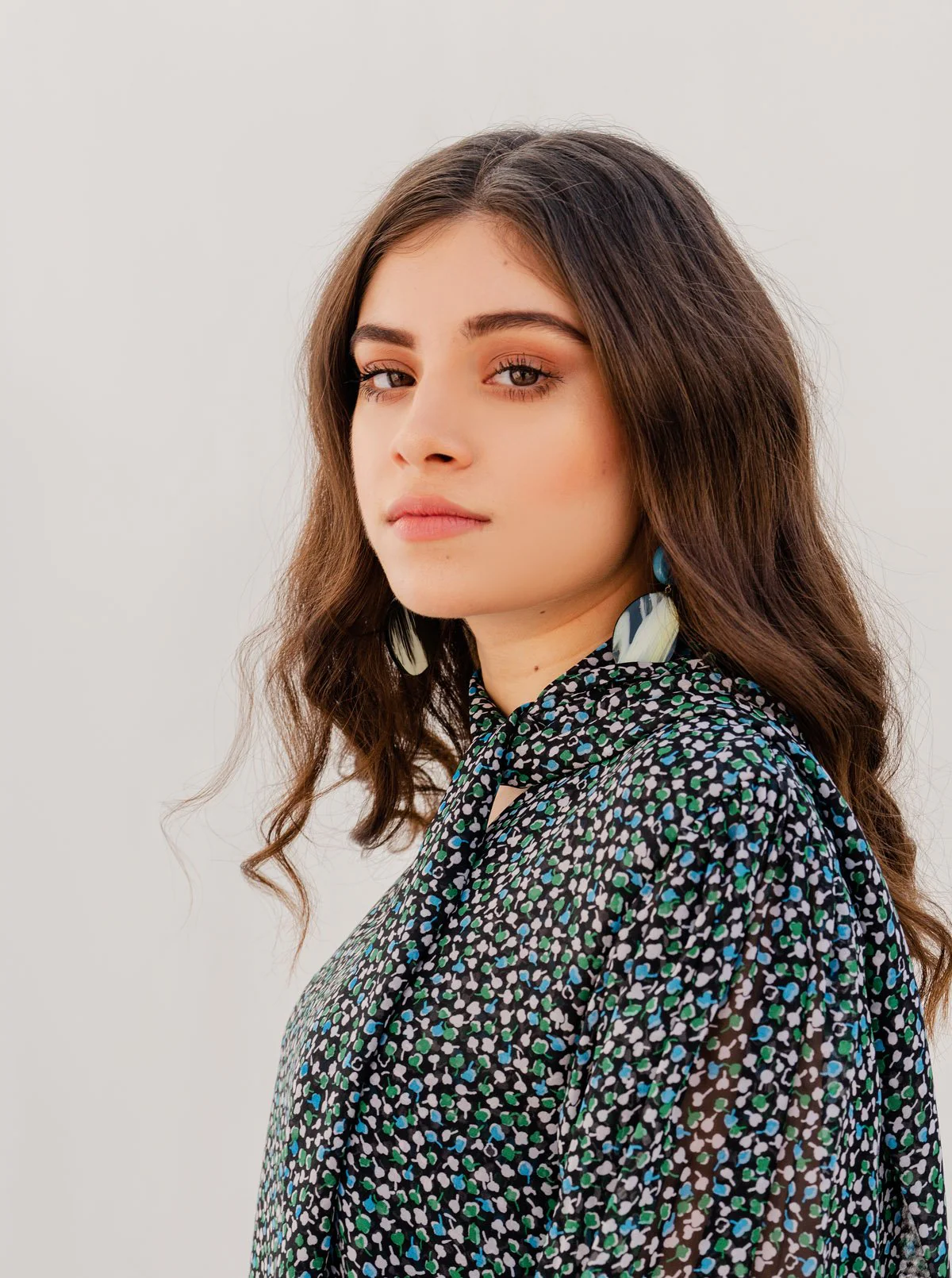 GEO PRINTED CHIFFON BLOUSE - Image 4