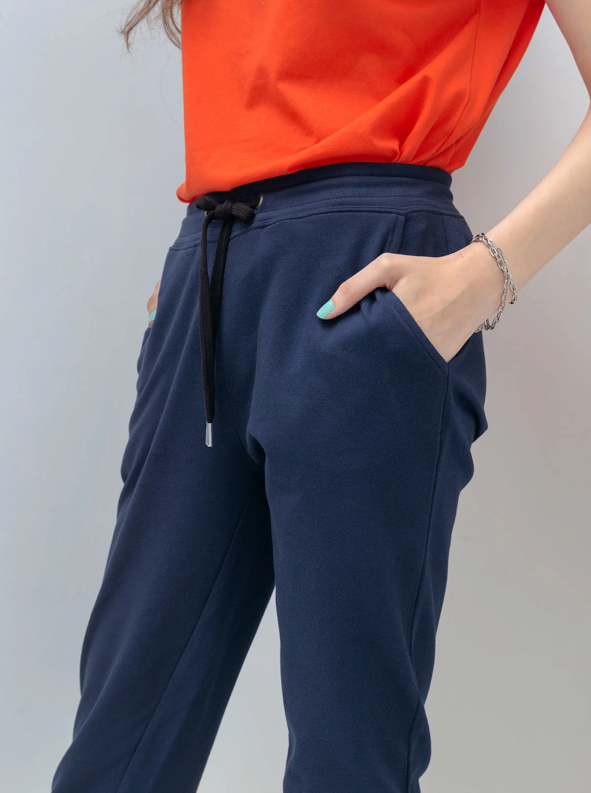 NAVY SUMMER JOGGER PANTS - Image 2