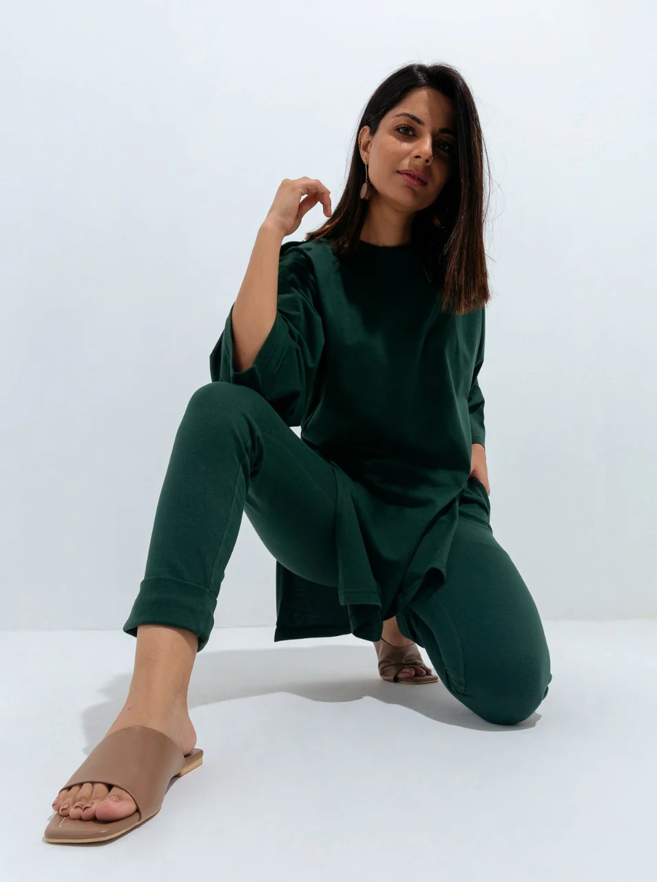 GREEN JERSEY COORD SET - Image 2