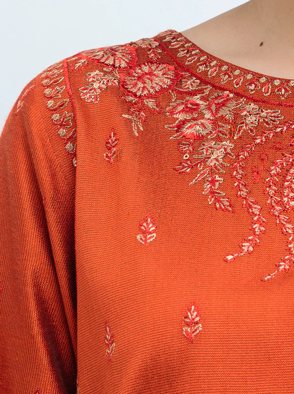 EMBROIDERED SHIRT WITH DUPATTA - Image 3