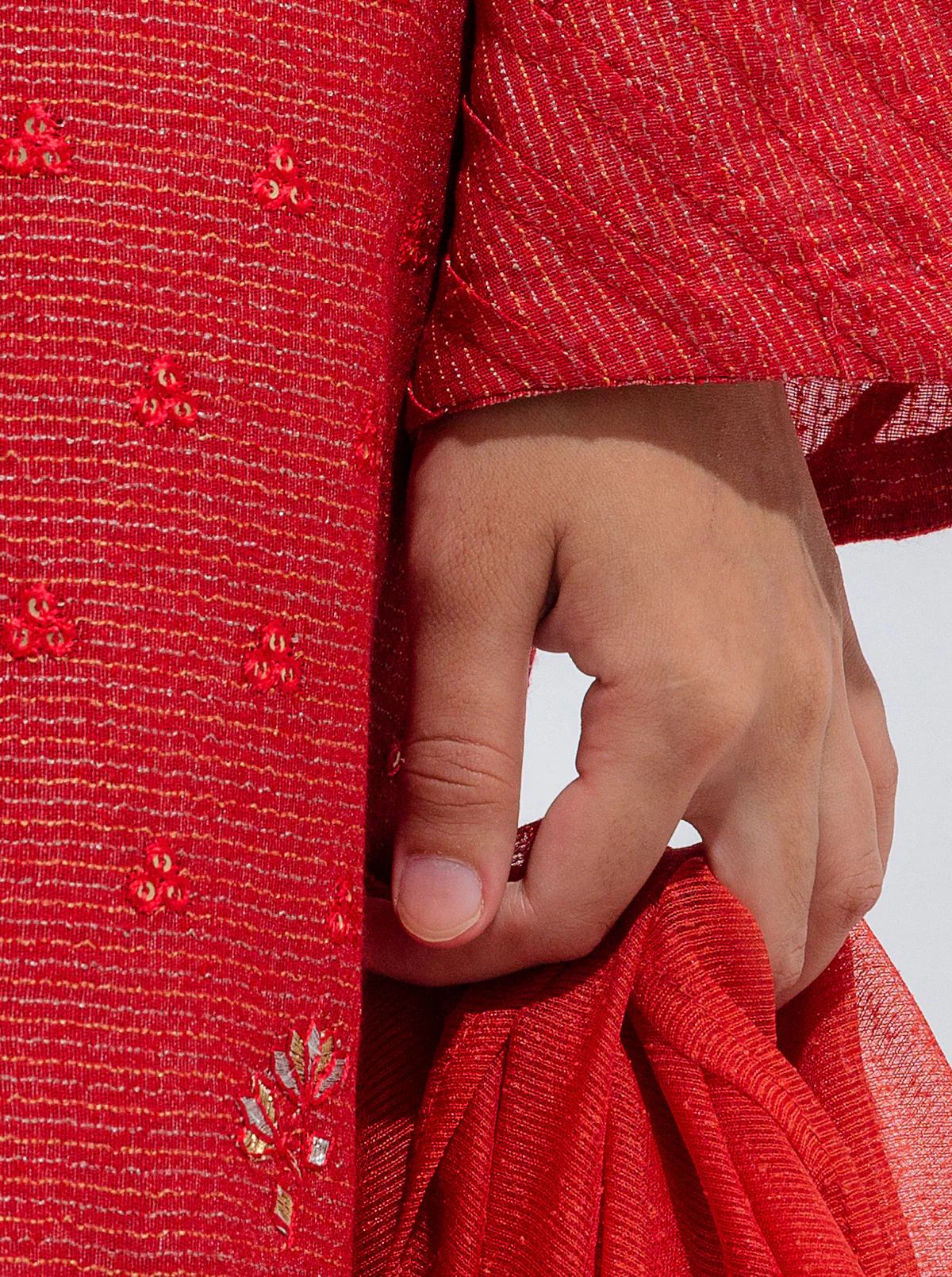 EMBROIDERED SHIRT WITH DUPATTA AND PANT - Image 2