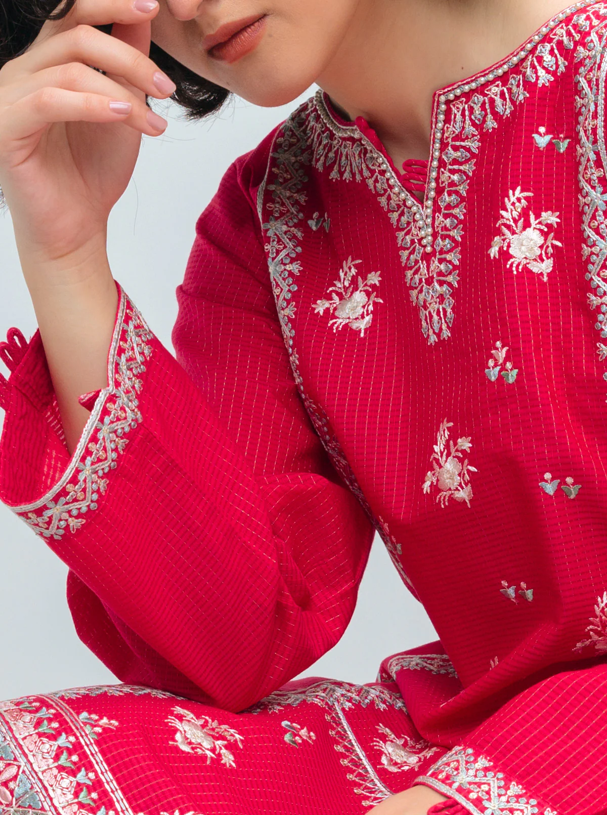 EMBROIDERED SHIRT WITH PANT - Image 2