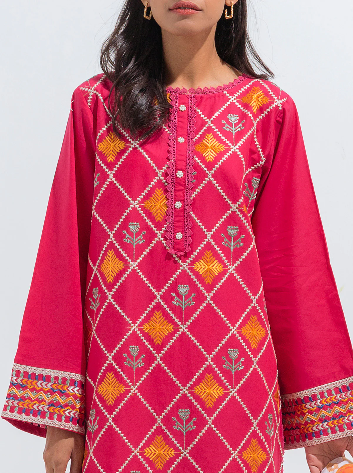 EMBROIDERED SHIRT WITH DUPATTA - Image 2