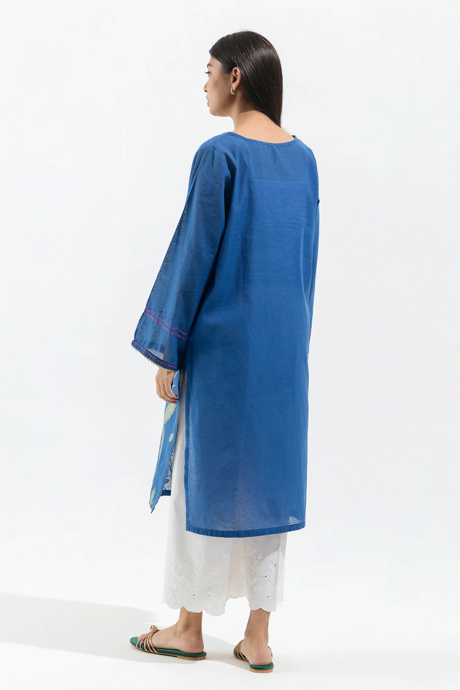 EMBROIDERED KARANDI SHIRT (LUXURY PRET) - Image 2