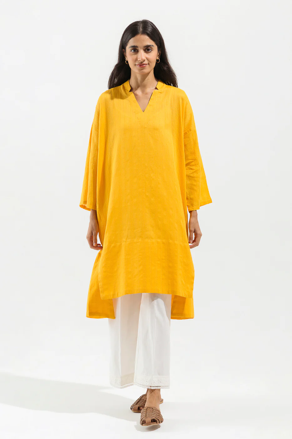 BASIC YARN DYED SHIRT (PRET) - Image 3