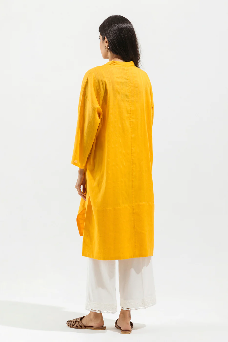 BASIC YARN DYED SHIRT (PRET) - Image 4