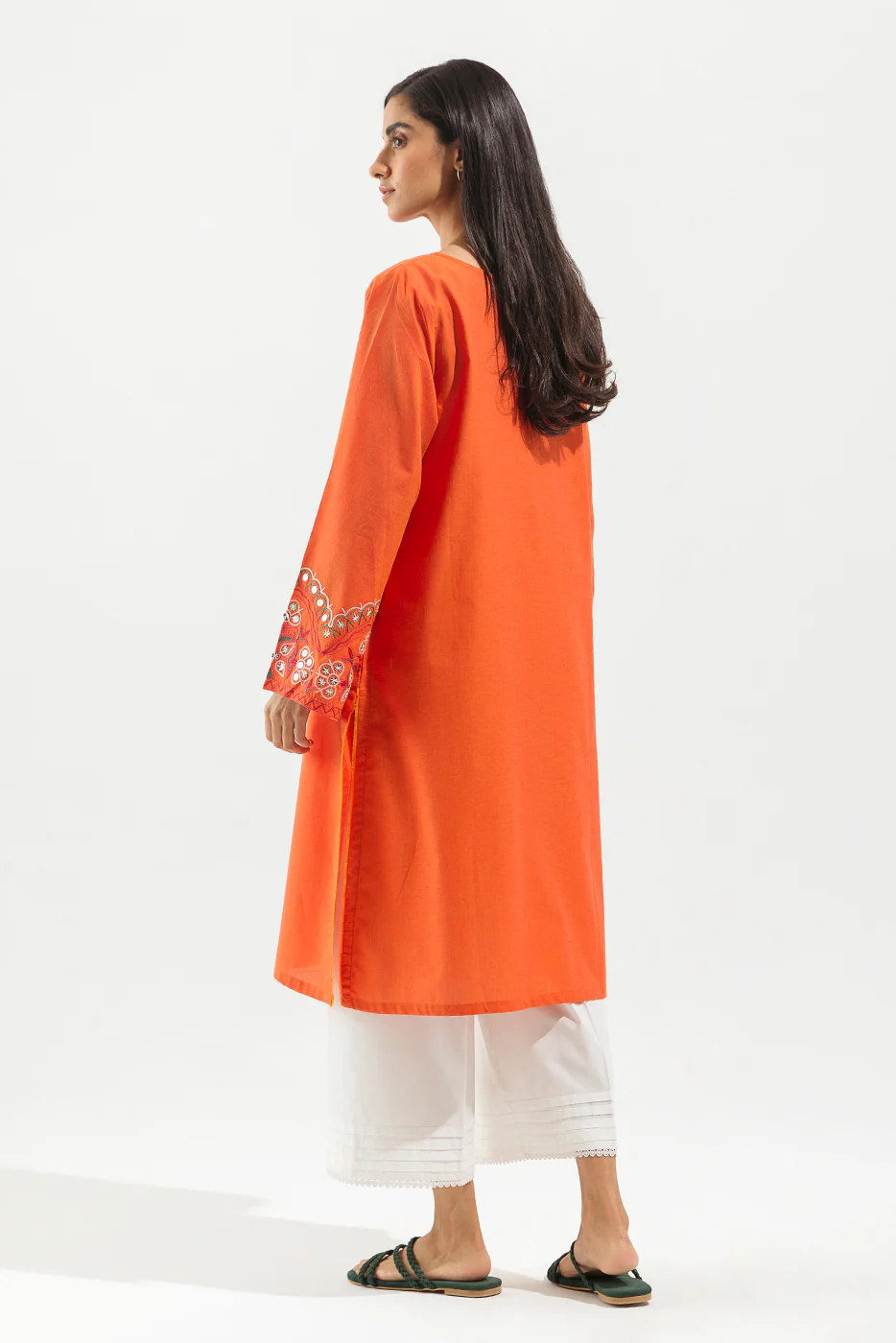 EMBROIDERED CHAMBRAY SHIRT (PRET) - Image 3
