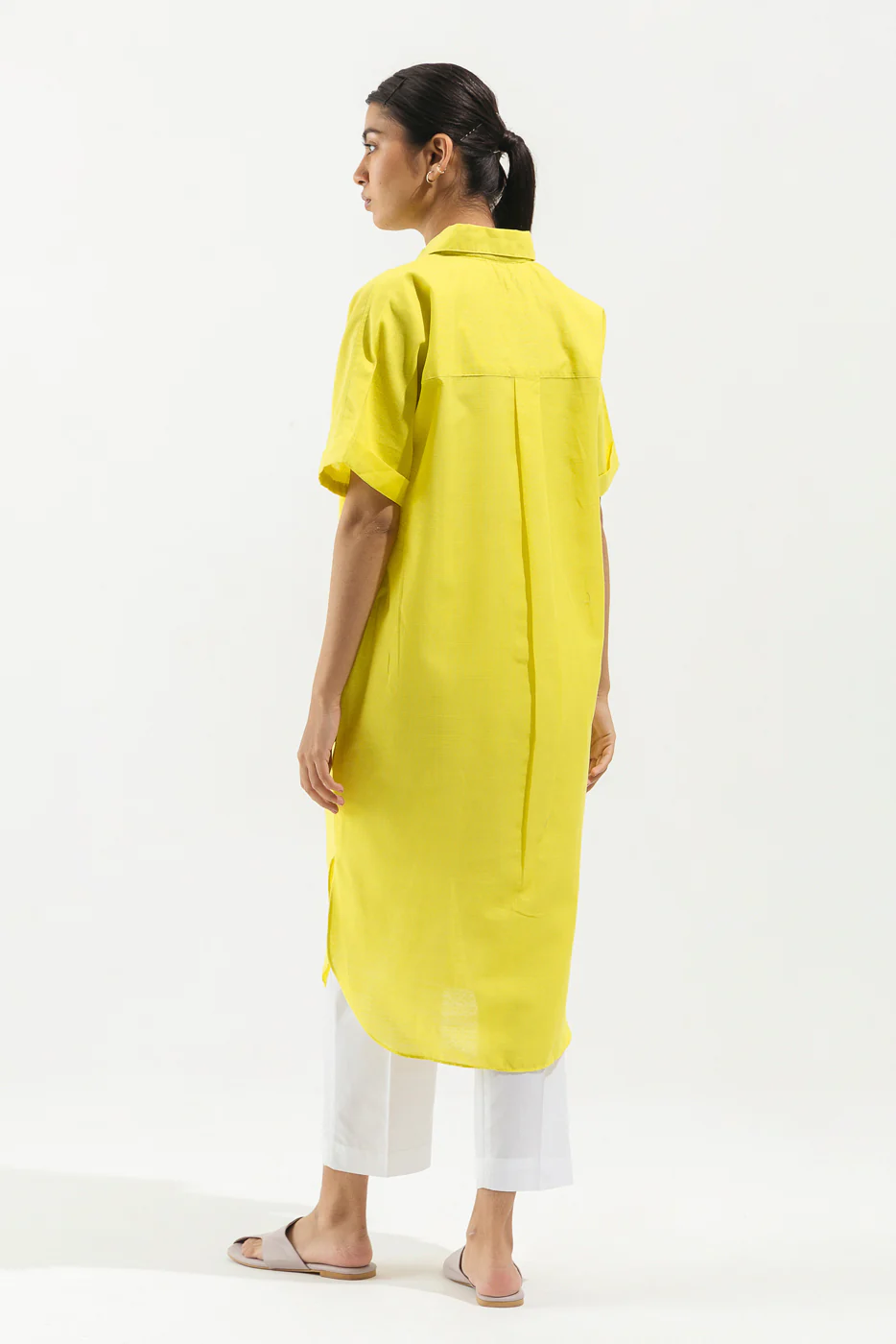 BASIC TEXTURED SHIRT (PRET) - Image 3
