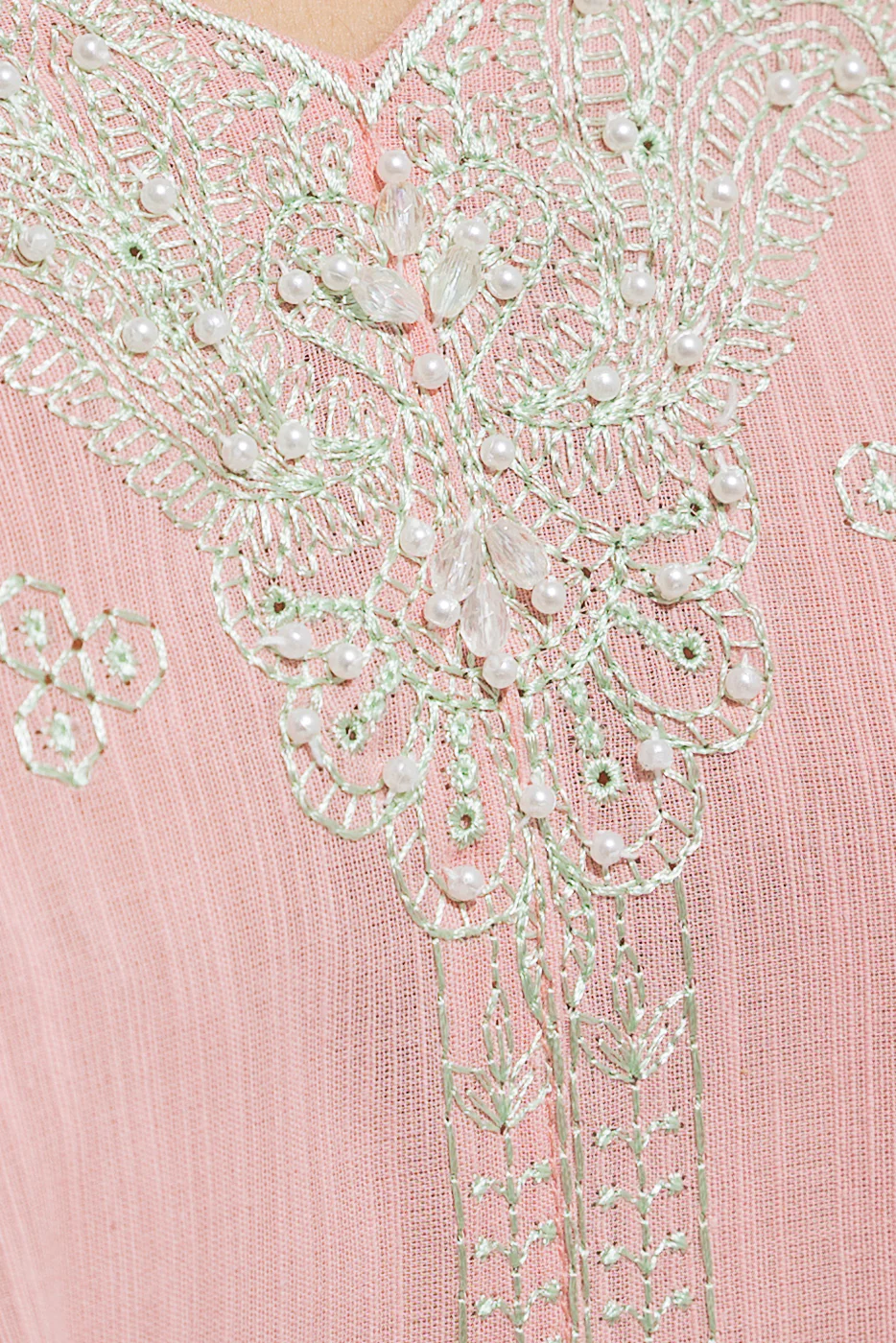 EMBROIDERED SLUB LAWN SHIRT (LUXURY PRET) - Image 4