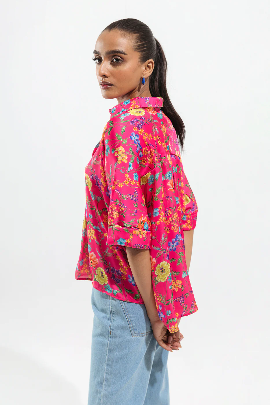 PINK FLORAL PRINTED TOP - Image 4