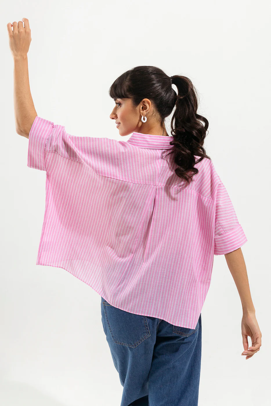 LIGHT PINK TEXTURED TOP - Image 3